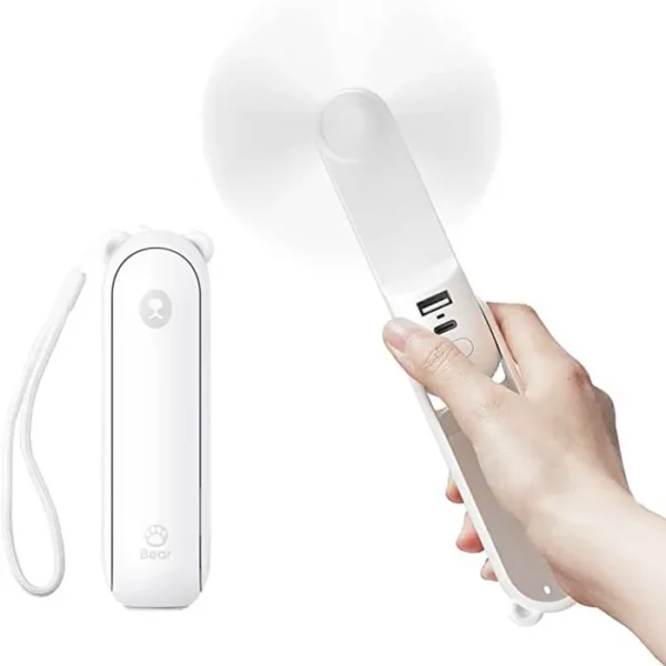 JISULIFE F8X Mini Fan Portable Fan & Power Bank (Upgrade Version)