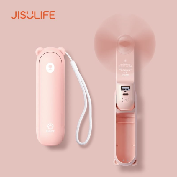 JISULIFE F8X Mini Fan Portable Fan & Power Bank (Upgrade Version) - Image 2