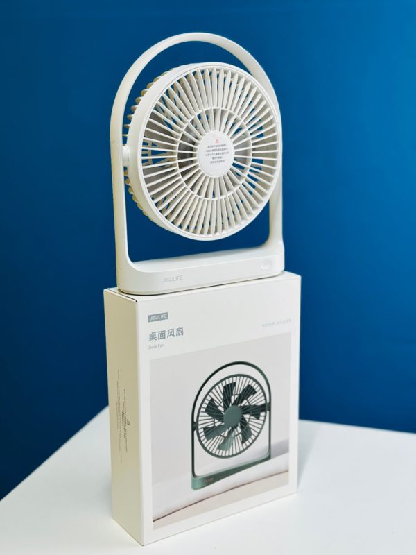 JISULIFE FA19A DC Fan, Run Directly With USB Power From Power Bank Or Solar (Without Battery) - Image 3