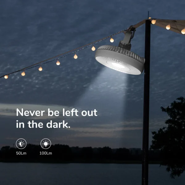 JISULIFE FA37 Retractable USB Ceiling Fan with Tripod - Image 3