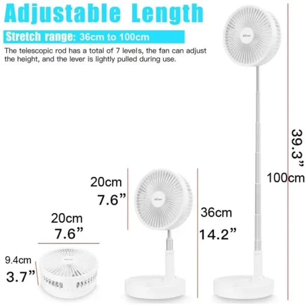Remax F10 6.6-inch Multi-purpose Portable Fan With Remote - Image 3